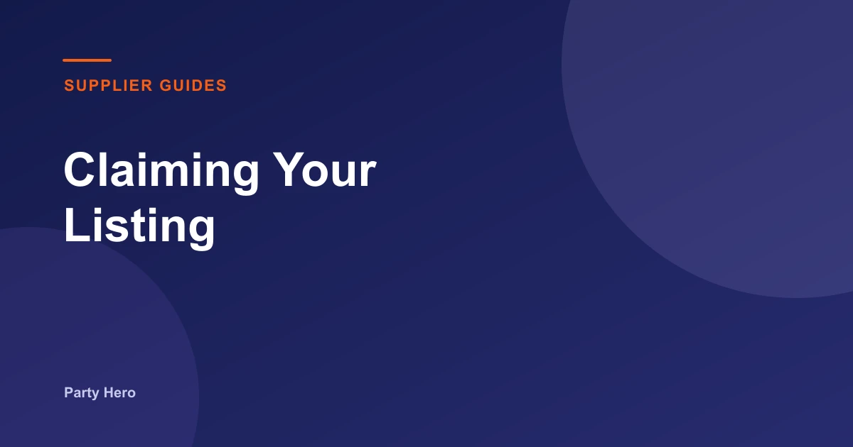 Found Your Business Already on Party Hero? Here's How to Claim It